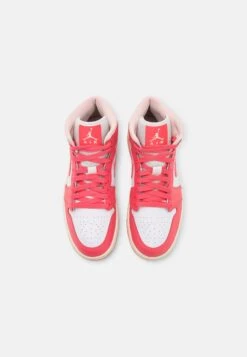 Air Jordan 1 Mid - Sneakers Hoog - White/Sea Coral/Atmosphere/Sail -Dameskleding Winkel 72b4533999554d2ab9e3ada61c84e73d