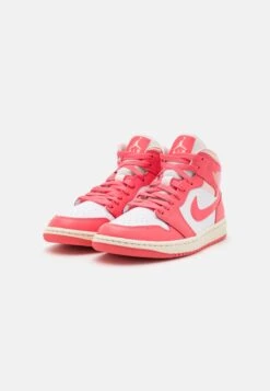 Air Jordan 1 Mid - Sneakers Hoog - White/Sea Coral/Atmosphere/Sail -Dameskleding Winkel 936f07ec158e42198359cd0625e3cd9e