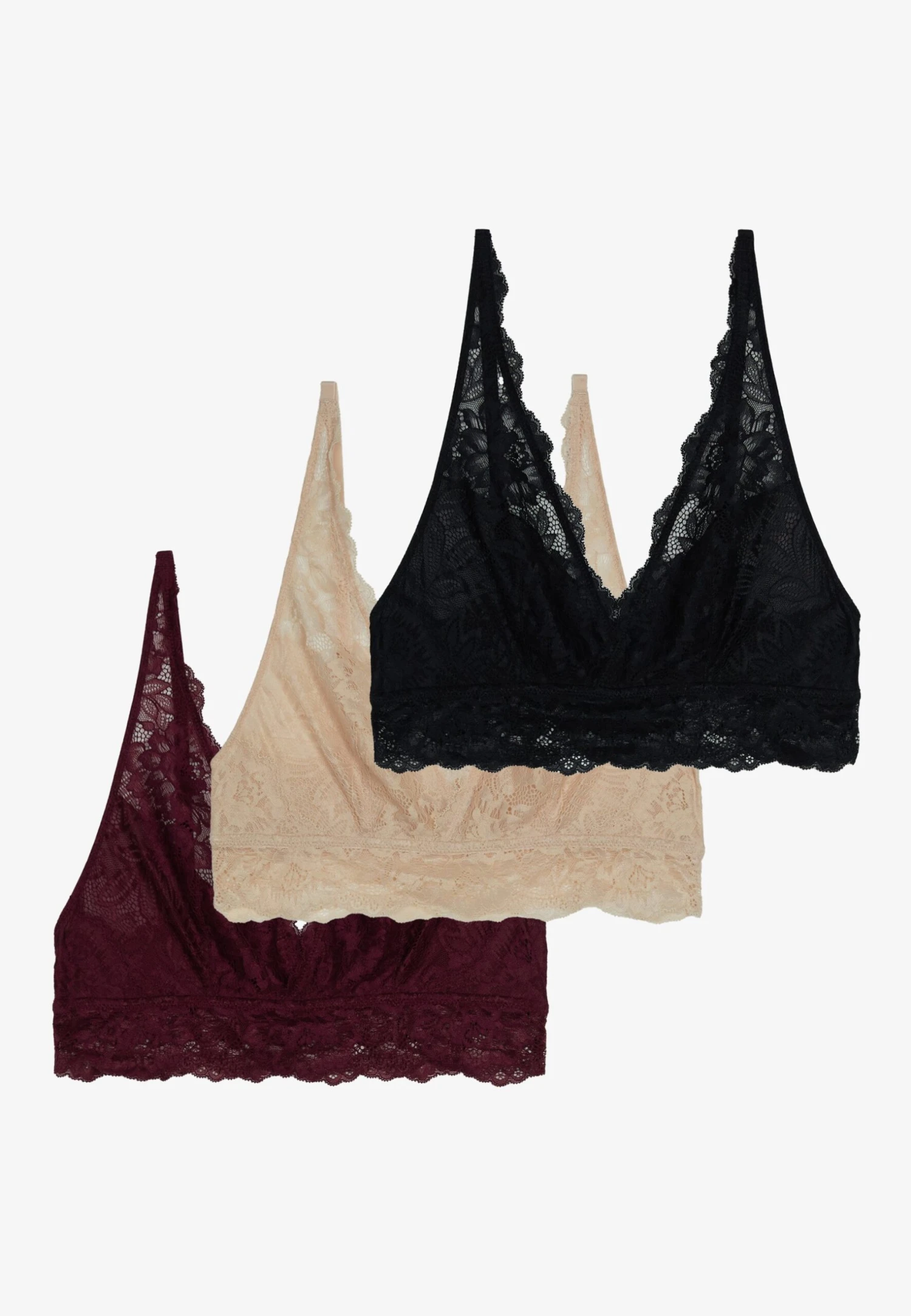 Anna Field 3 Pack - Bustier - Black/Beige/Dark Red 4 Anna Field 3 Pack - Bustier - Black/Beige/Dark Red - Afbeelding 4