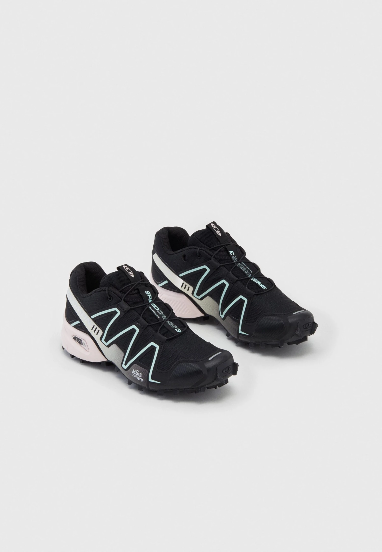 Salomon Speedcross 3 - Sneakers Laag - Black/Bleached Aqua/Silver Metallic 2 Salomon Speedcross 3 - Sneakers Laag - Black/Bleached Aqua/Silver Metallic - Afbeelding 2